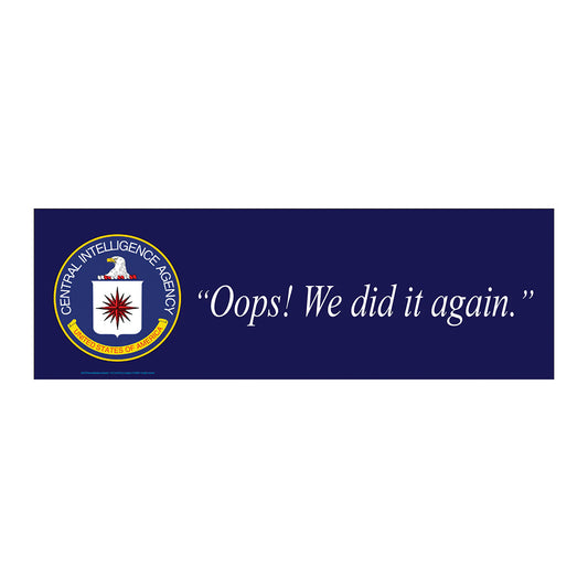 Central Intelligence Oops Sticker