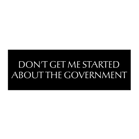 THE GOVERNMENT Srticker