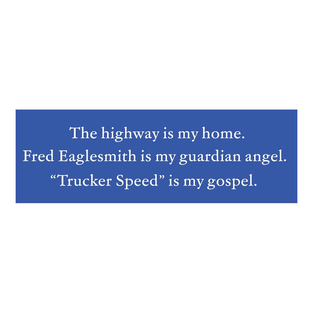 Trucker Speed Sticker