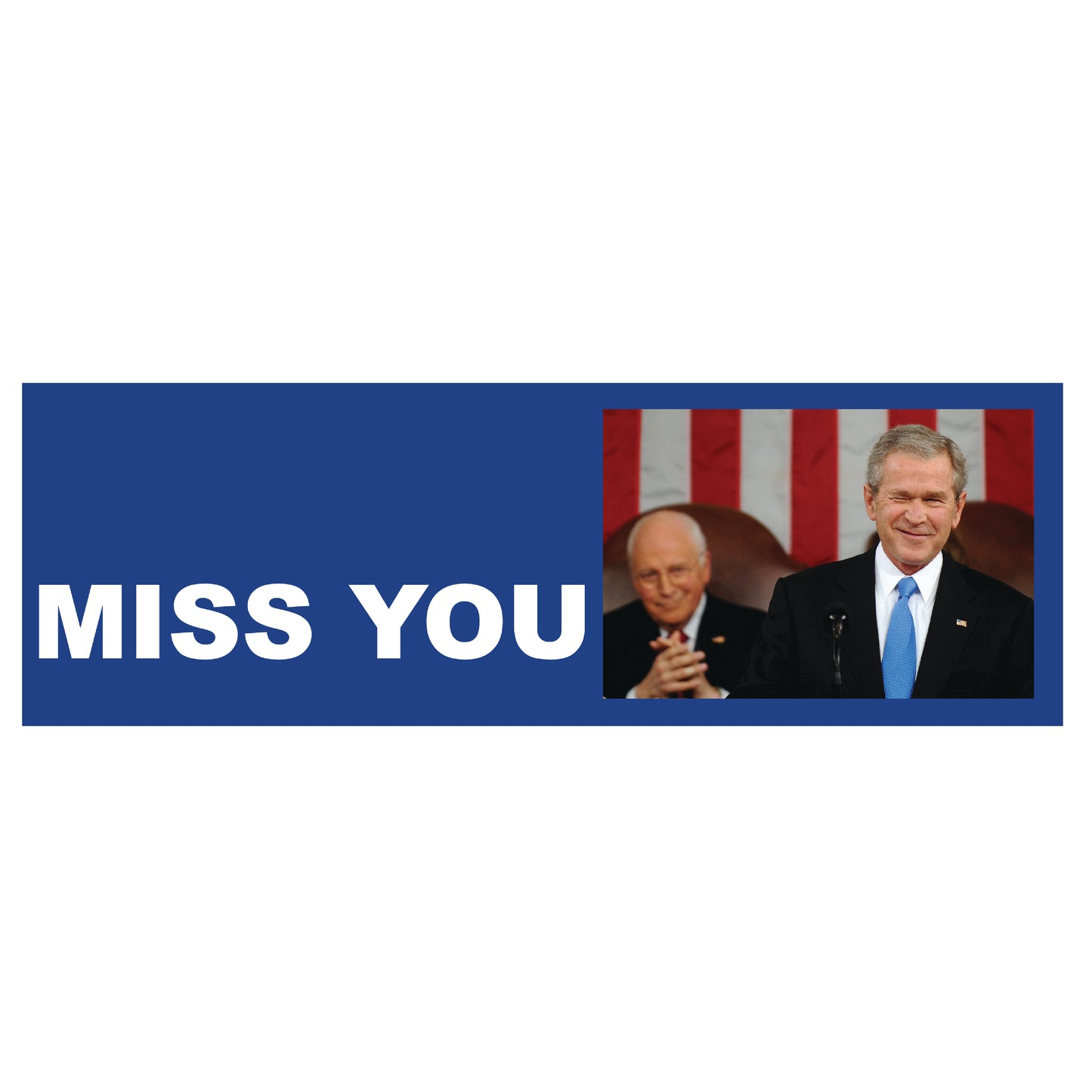 Miss You W Bumper Sticker