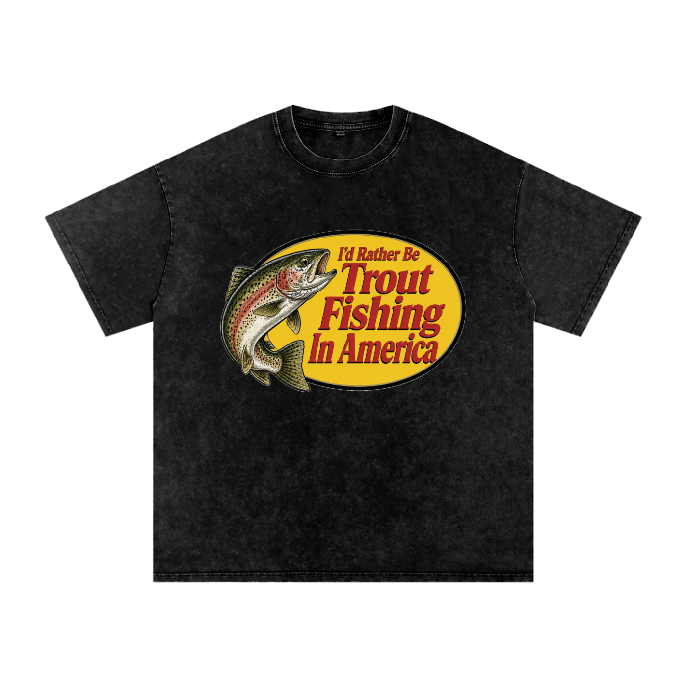 Trout Fishing in America Black T Shirt