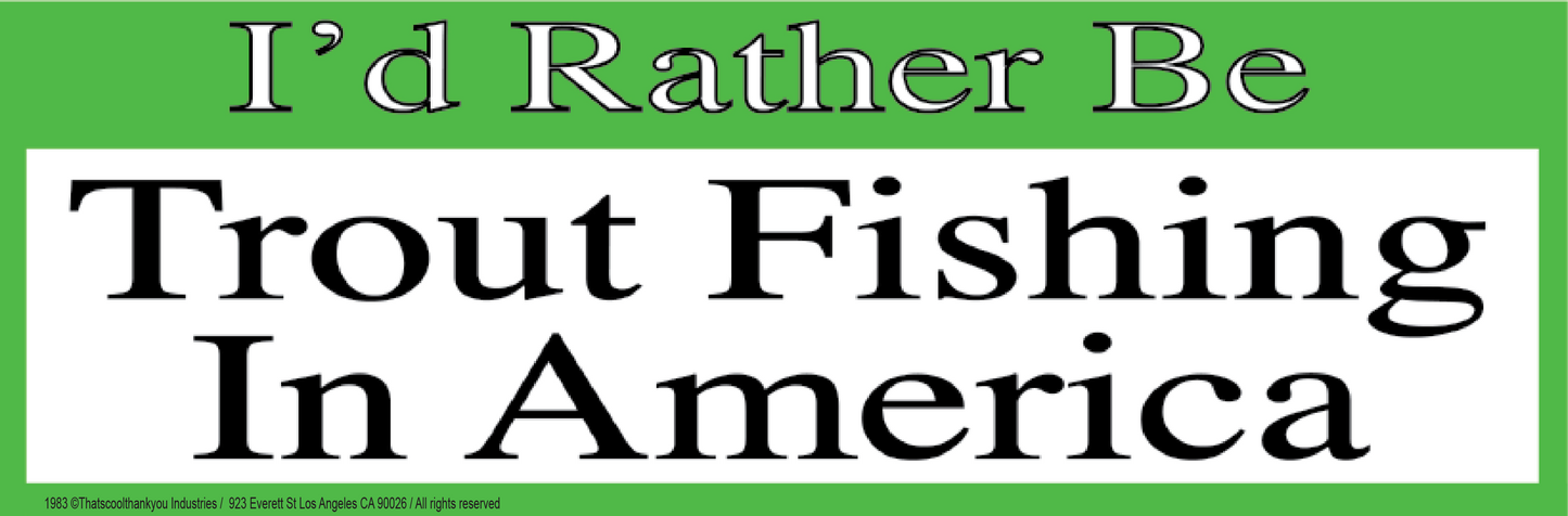 TROUT FISHING Sticker