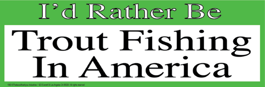TROUT FISHING Sticker