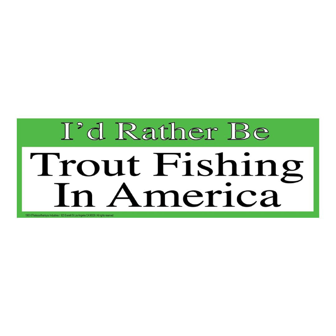 TROUT FISHING Sticker