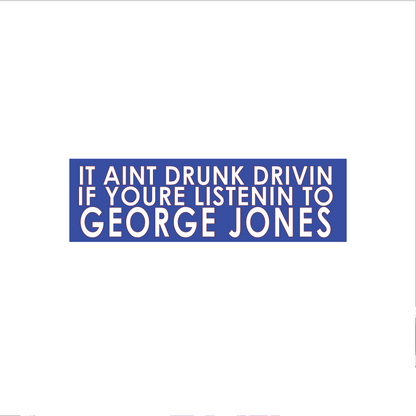 George Jones Bumper Sticker
