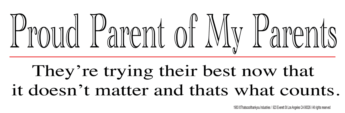 PARENTS Sticker
