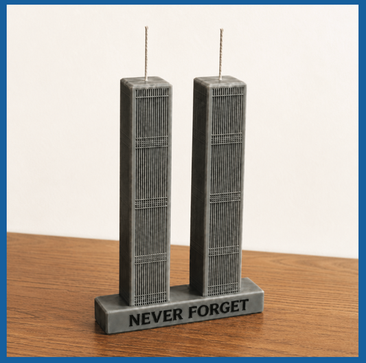Never Forget 9/11 Memorial Candle