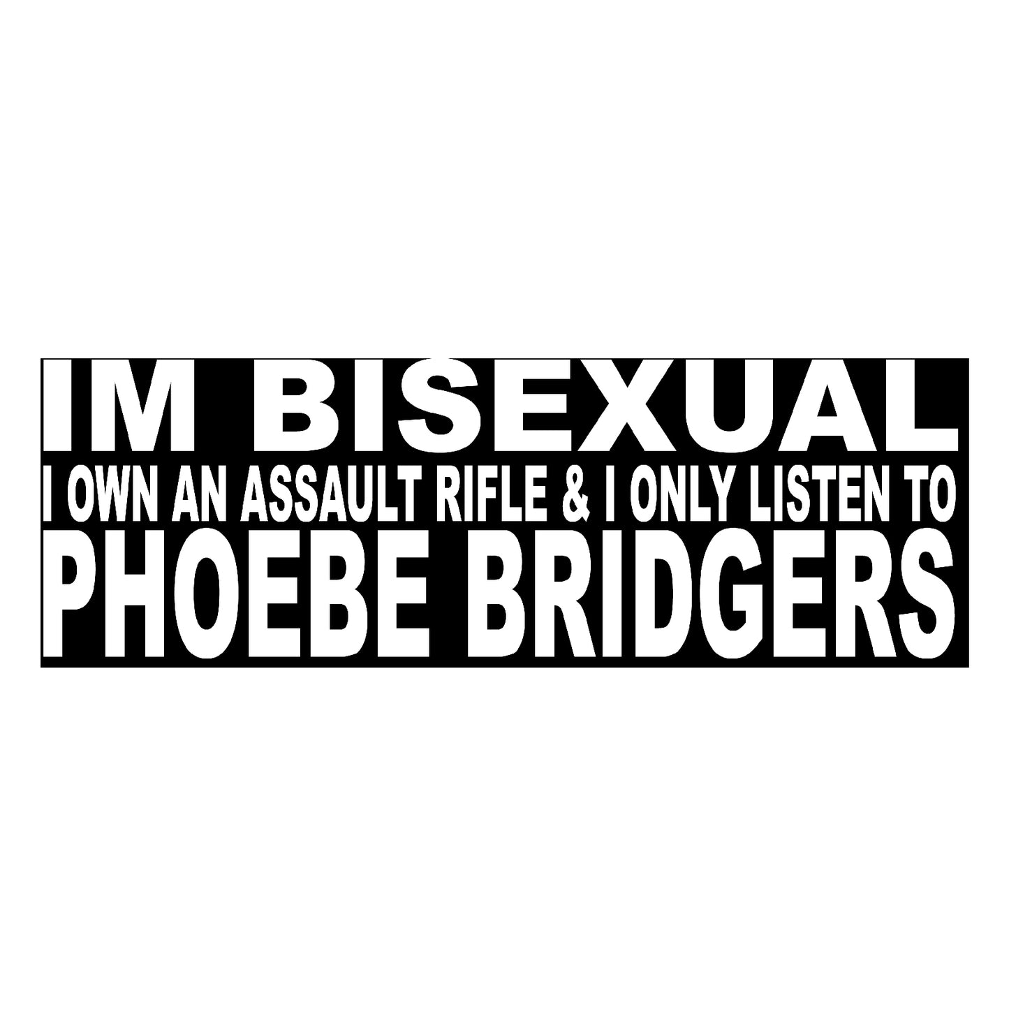 Phoebe Bridgers Bisexual Assault Rifle Sticker