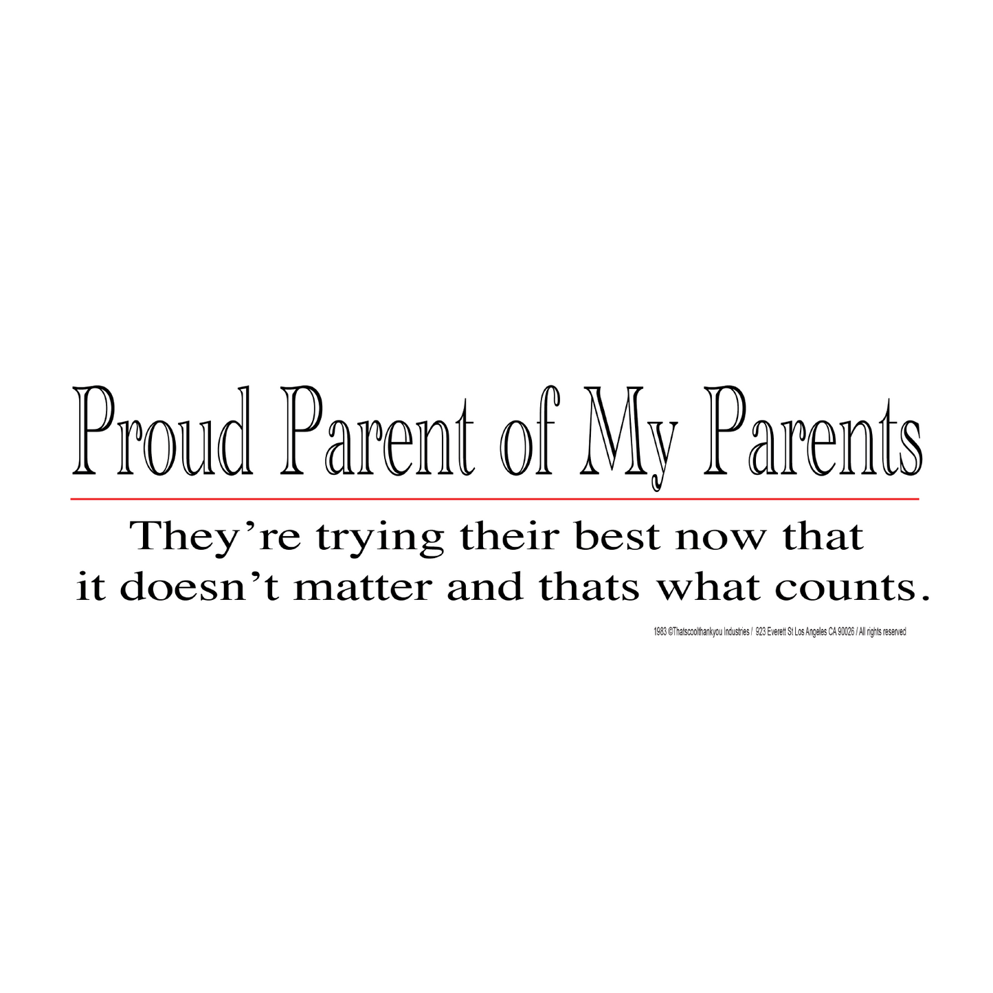 PARENTS Sticker
