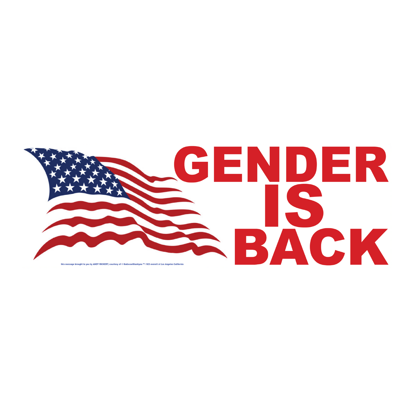Gender is Back