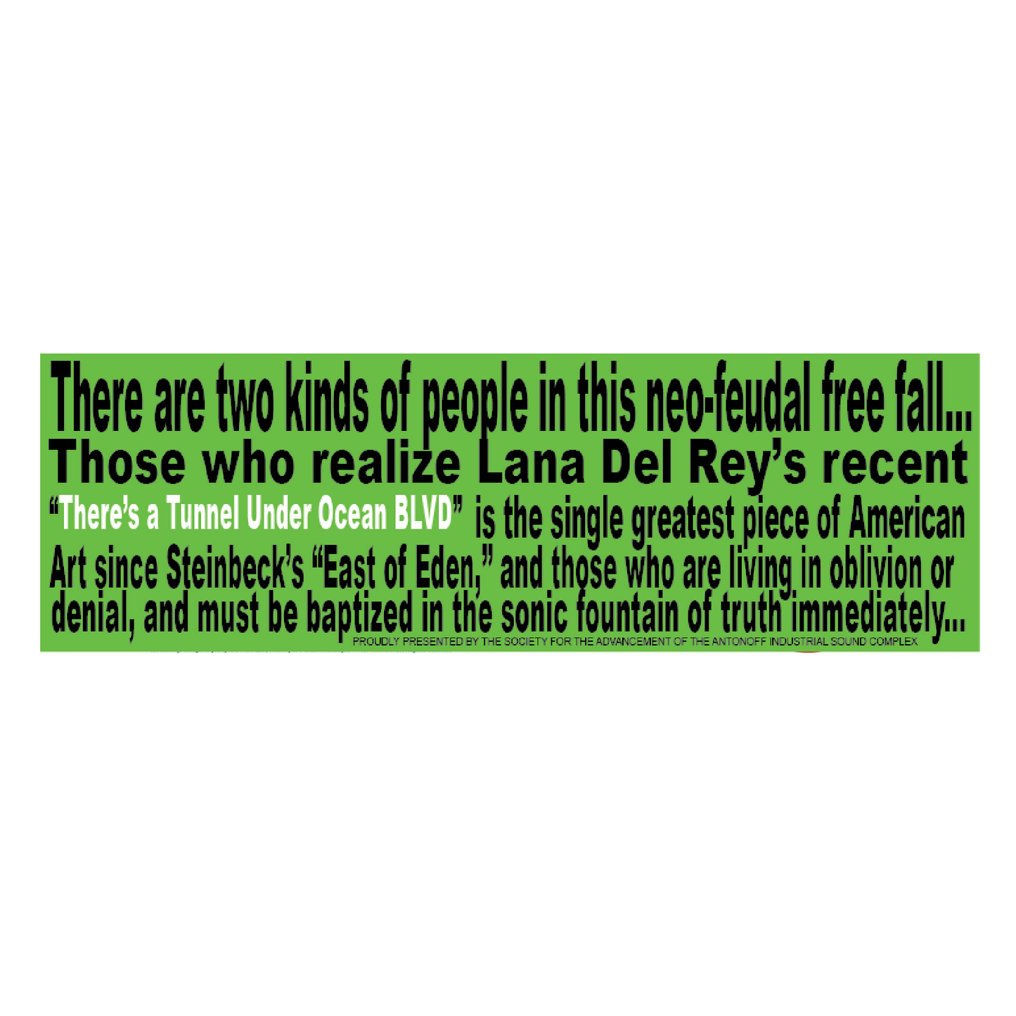 LANA DEL REY Bumper Sticker
