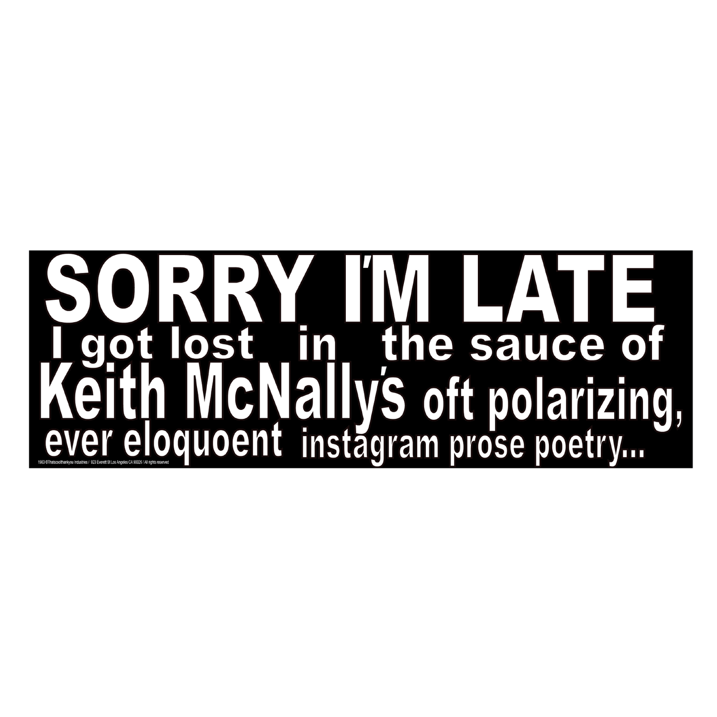 KEITH MCNALLY Sticker