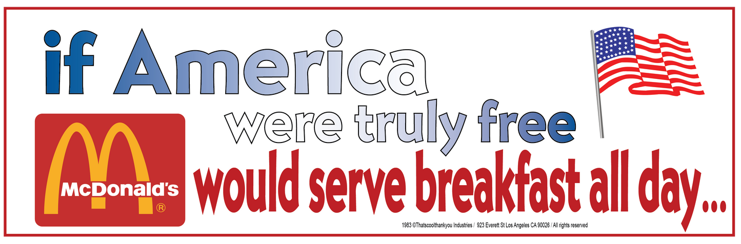 Mc'Merica Sticker