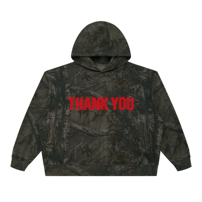 THANK YOU Camo Box Hoodie