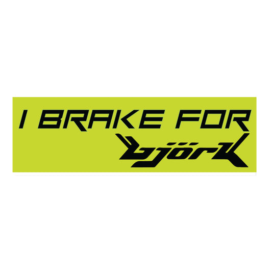 Bjork Brake Bumper Sticker