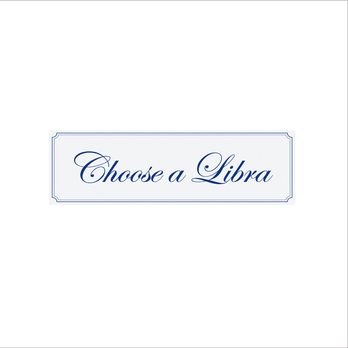 Choose a Libra Bumper Sticker