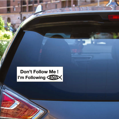 Following Jesus Bumper Sticker