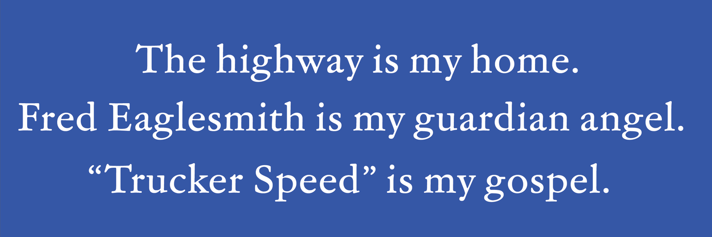 Trucker Speed Sticker