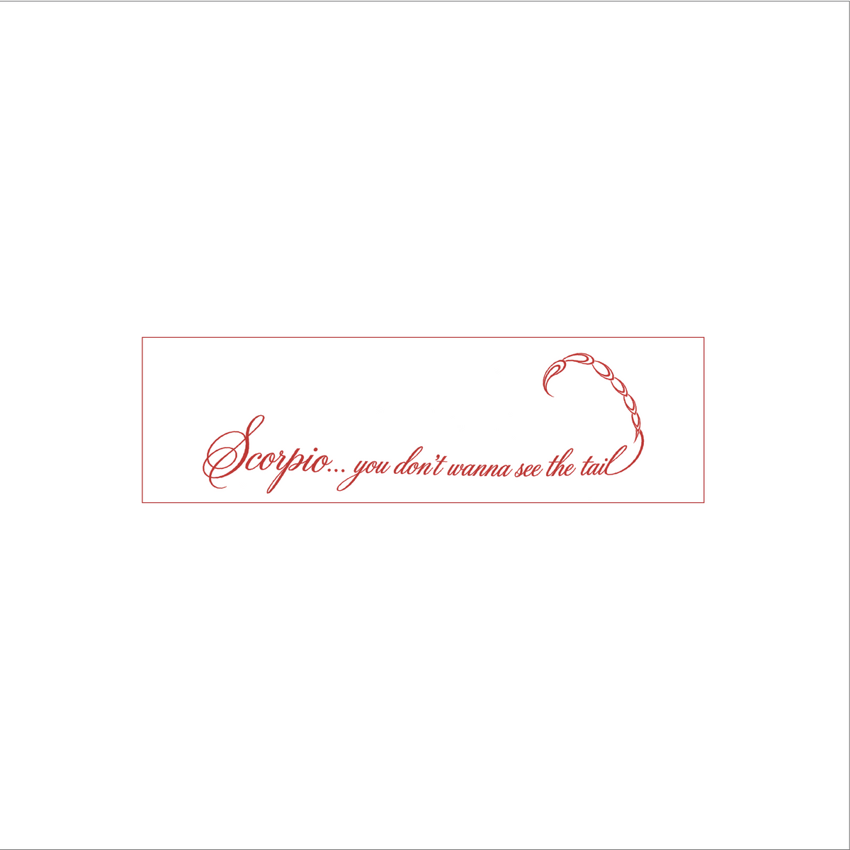 Scorpio Bumper Sticker